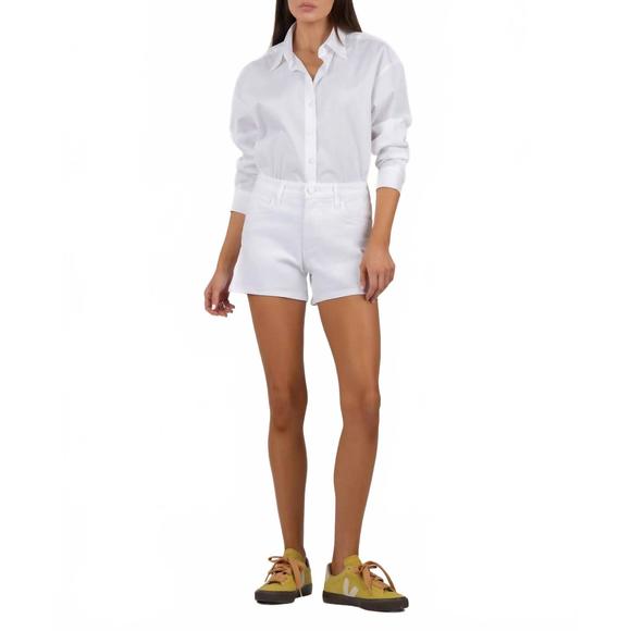 NEW KUT FROM THE KLOTH women's jane high rise short in optic white - Picture 1 of 4